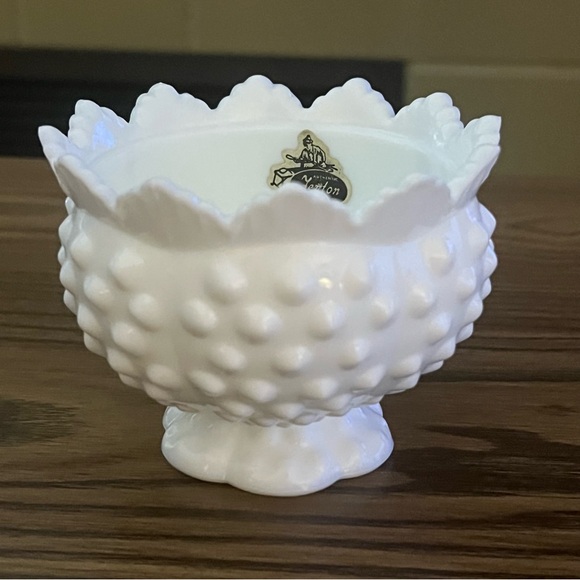 Vtg Fenton Hobnail Candle Holder - Picture 11 of 11